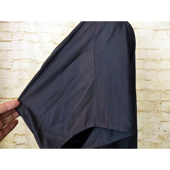 Yigal Azrouel Maxi Gown Womens 3 Blue Deep V Draped Rayon Dress Bridal Greek Y2K - Picture 14 of 16